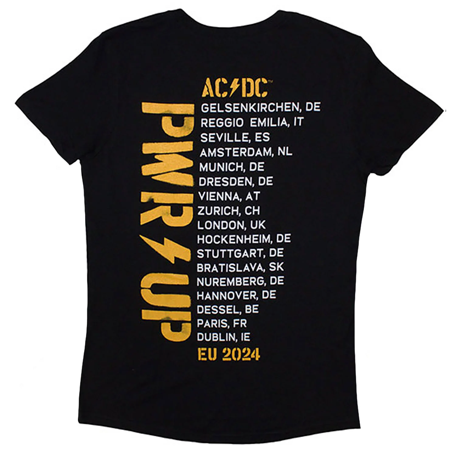 AC/DC Angus Triangle Pwr-up Eu Tour '24 T-shirt - Image 2