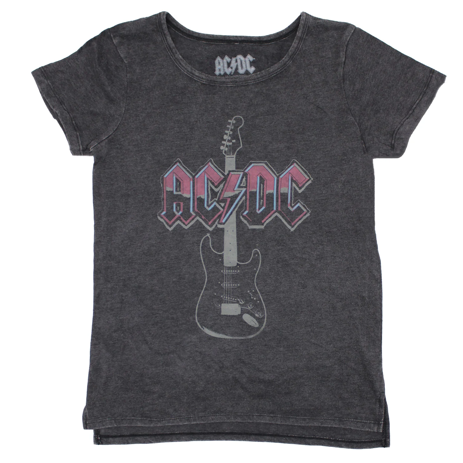 AC/DC Vintage Guitar & Logo Junior Top
