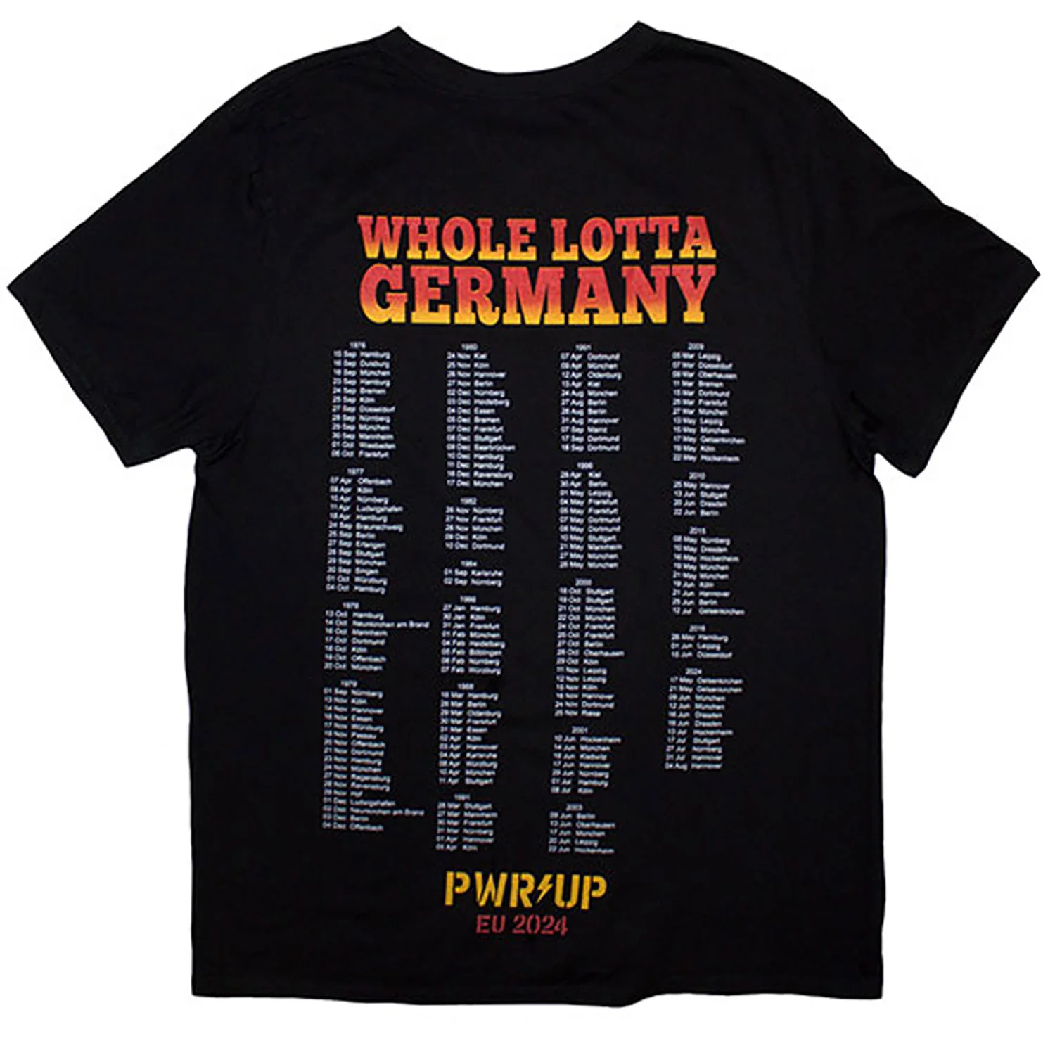 AC/DC Whole Lotta Germany Pwr-up Eu Tour '24 T-shirt - Image 2