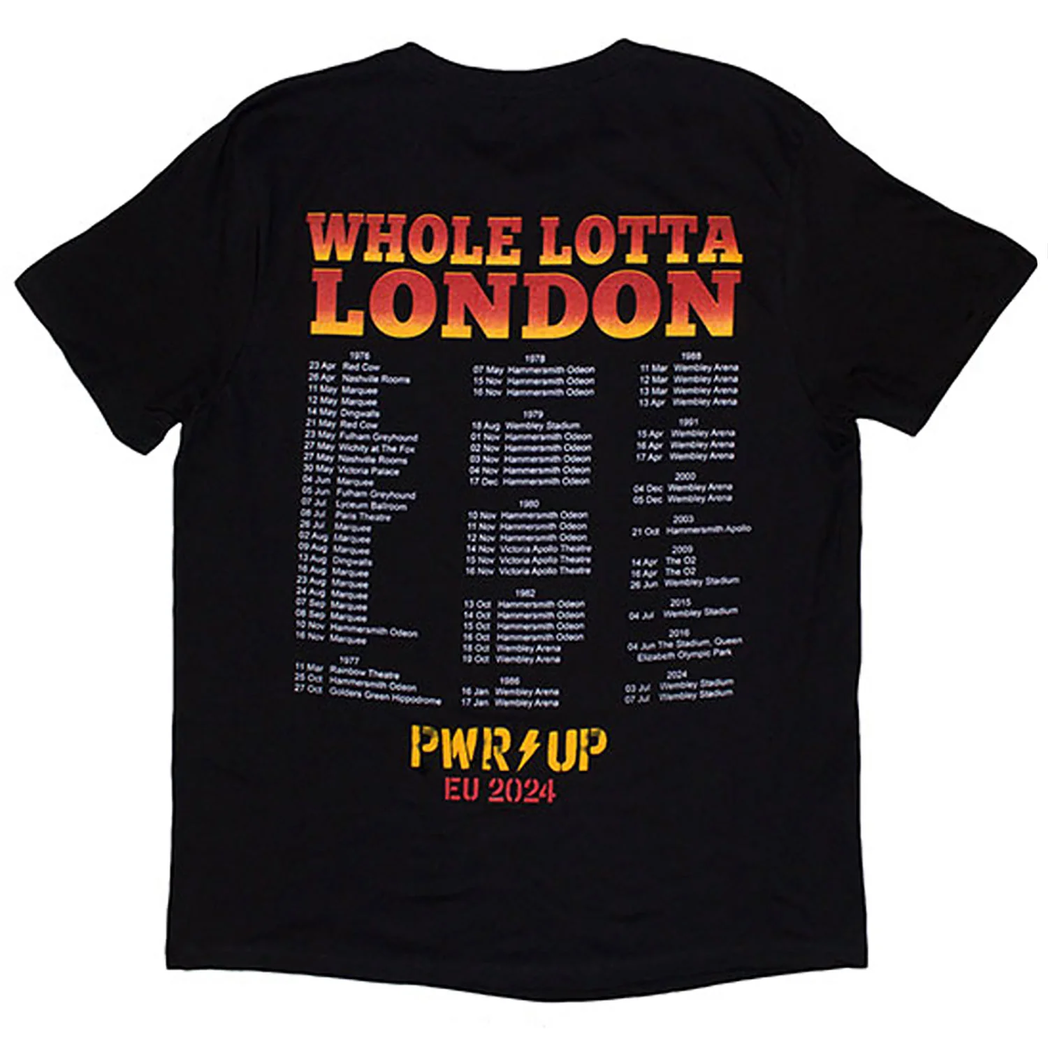 AC/DC Whole Lotta London Pwr-up Eu Tour '24 T-shirt - Image 2