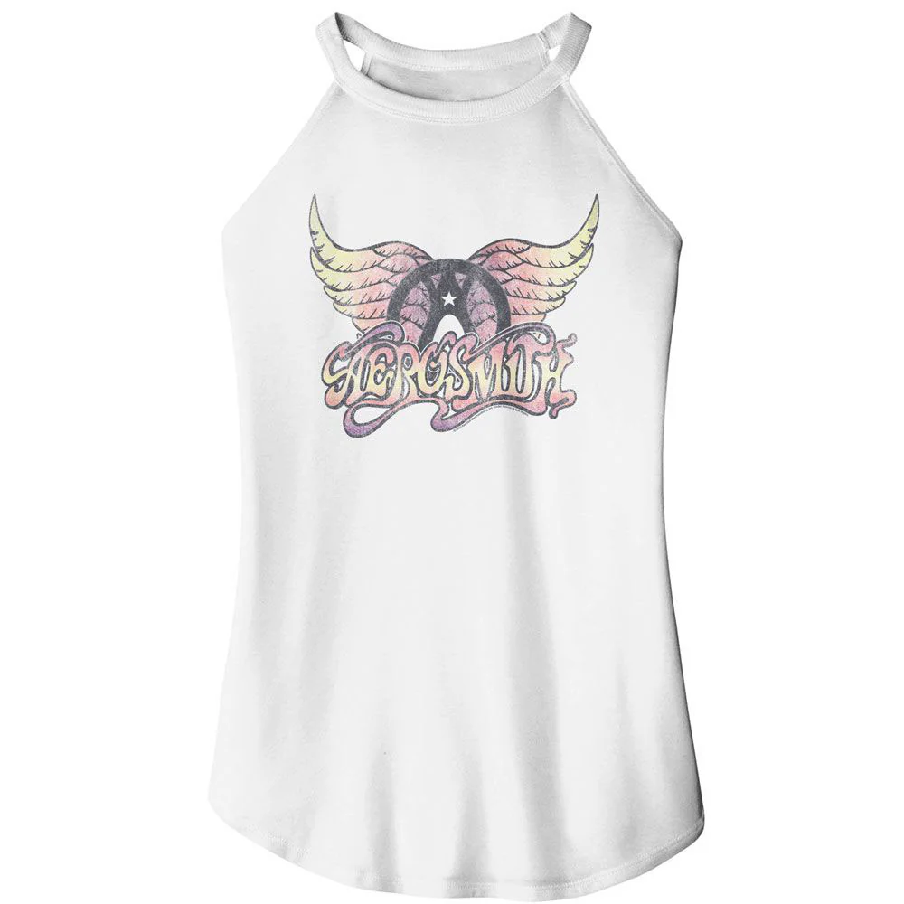Aerosmith Aerosmith Faded Pinks Womens Tank
