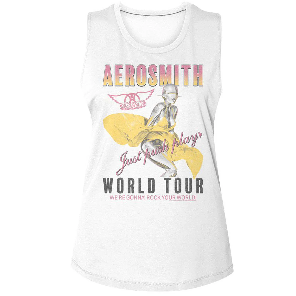 Aerosmith Aerosmith Just Push Play Womens Tank