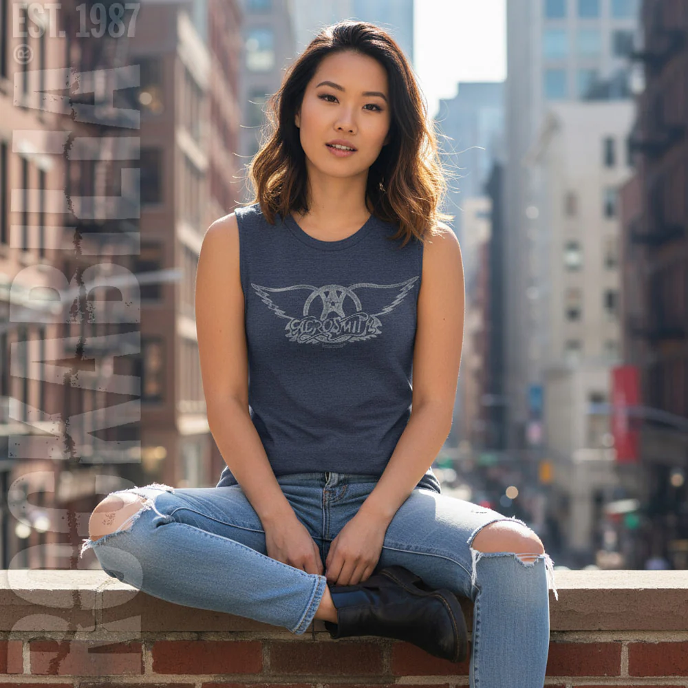 Aerosmith Aerosmith Wings Logo Light Womens Tank - Image 2