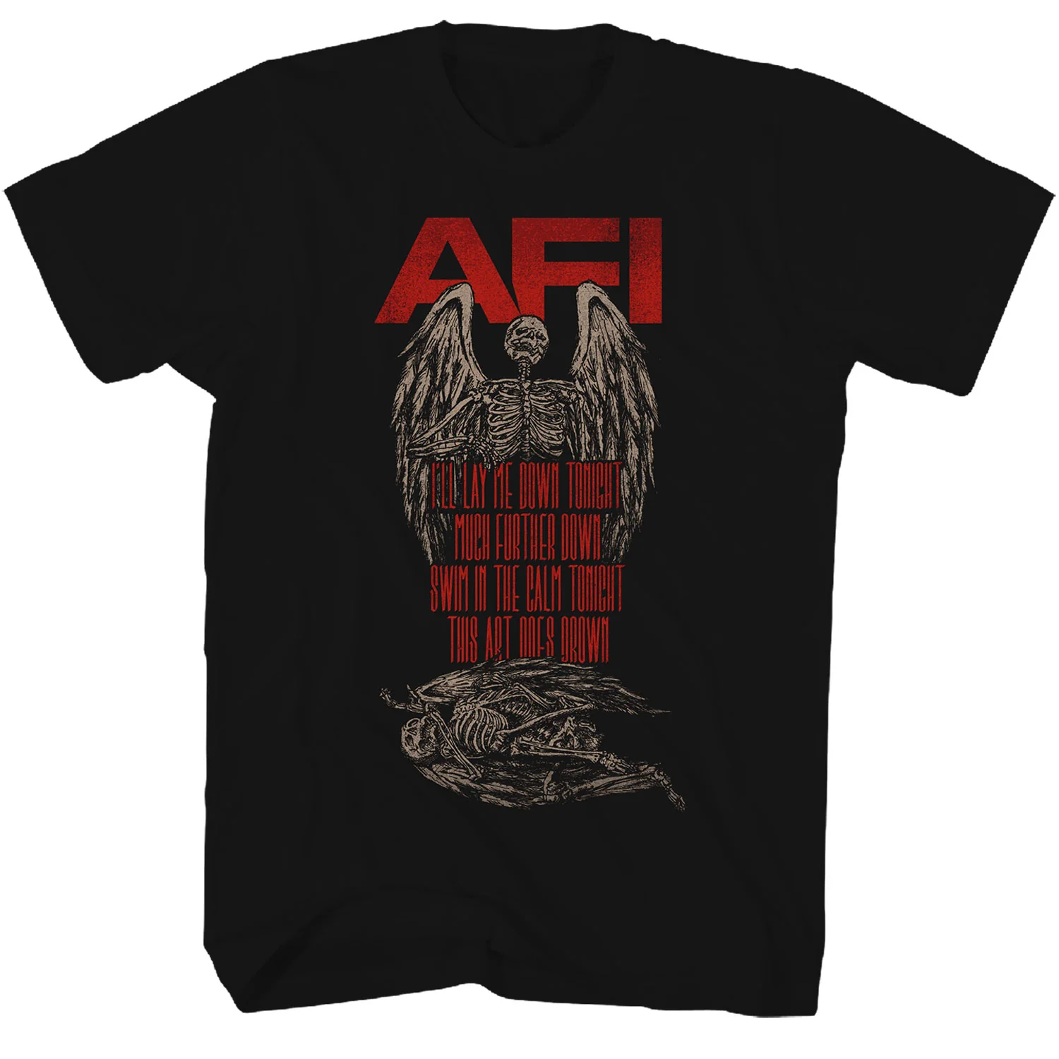 AFI Down Skeleton T-shirt