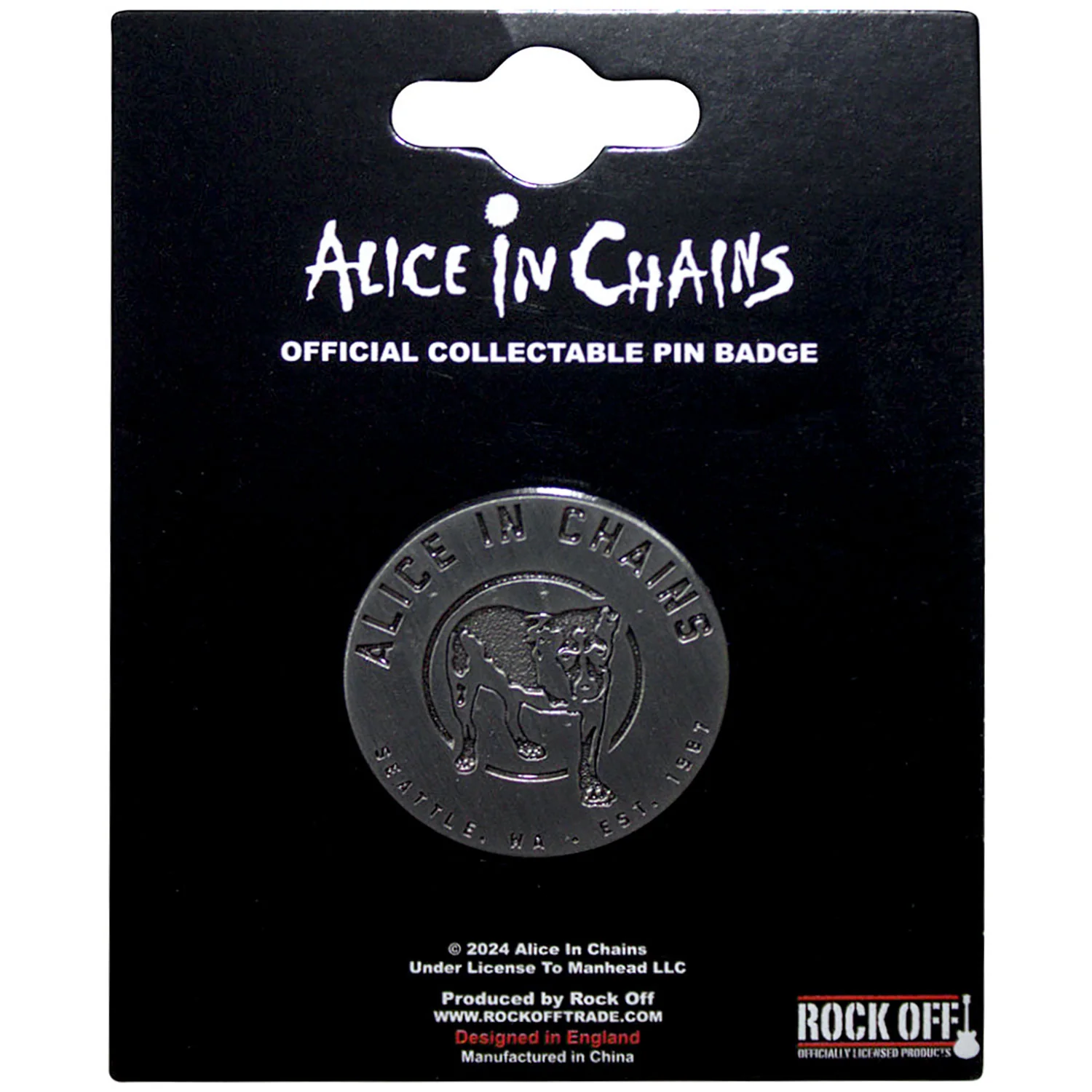 Alice In Chains Three-legged Dog Pewter Pin Badge - Image 2