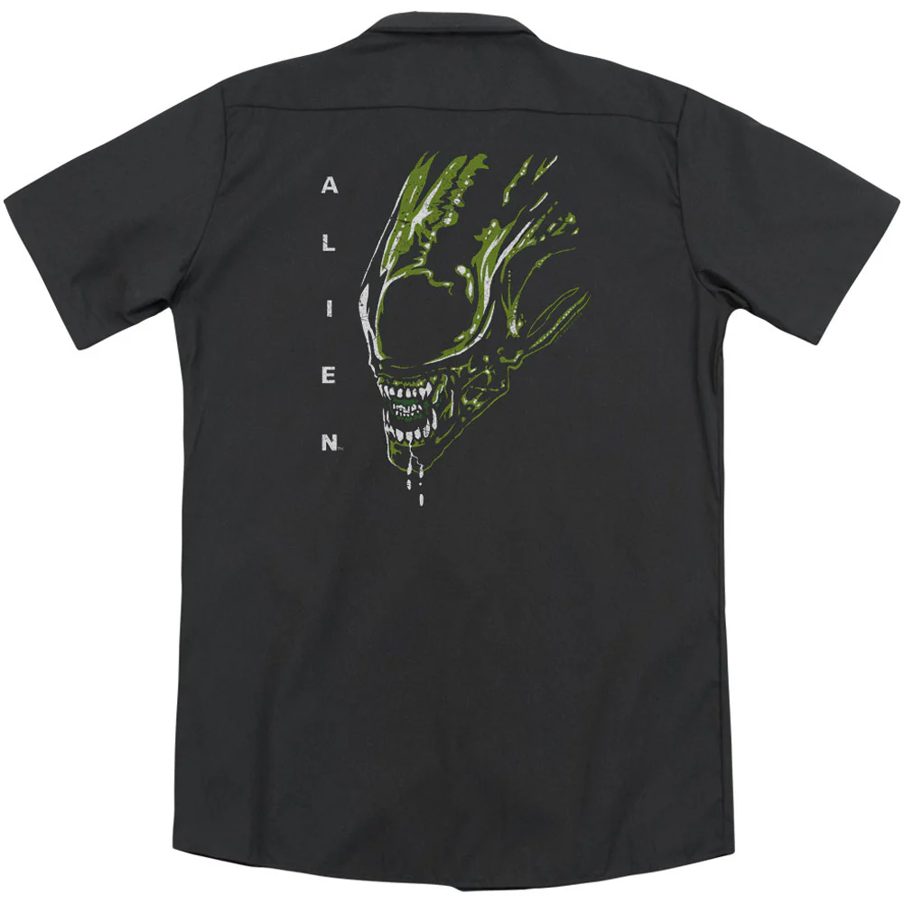 Alien Acid Drool(Back Print) Workshirt - Image 2