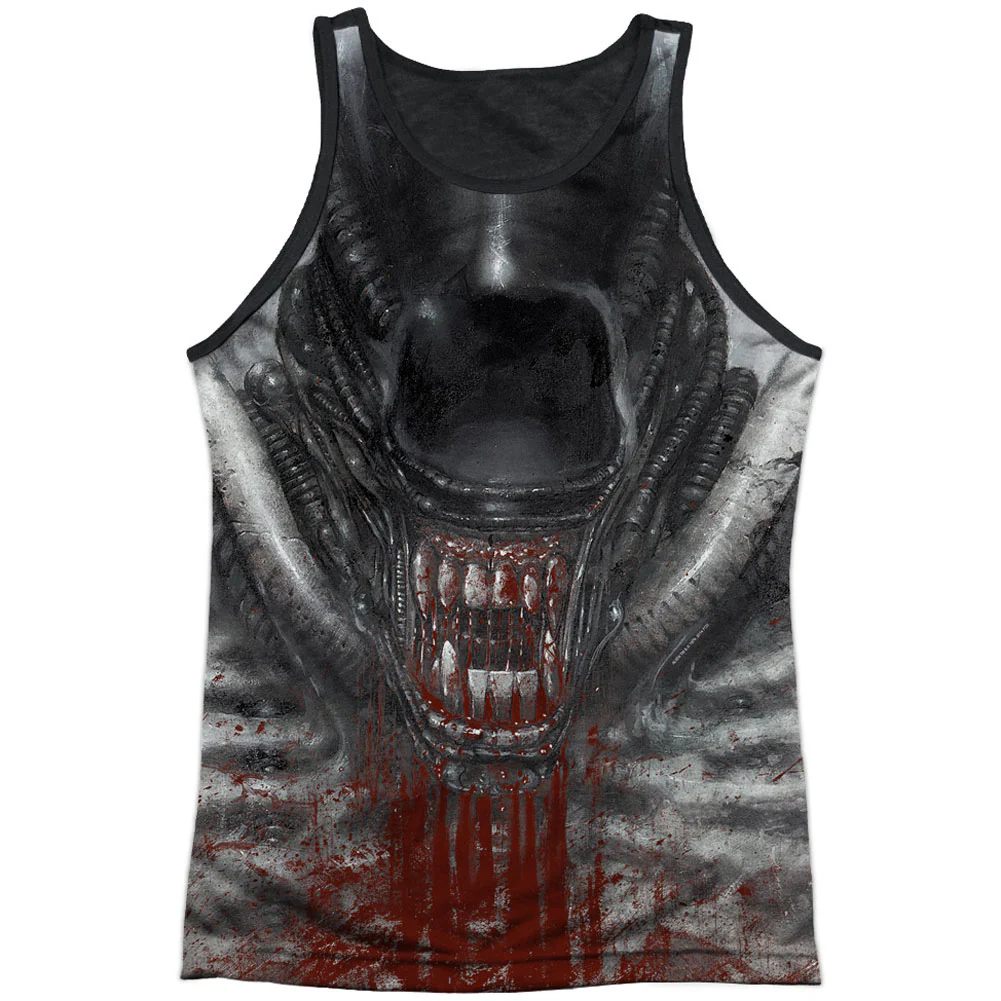 Alien Blood Drool Black Back Mens Tank