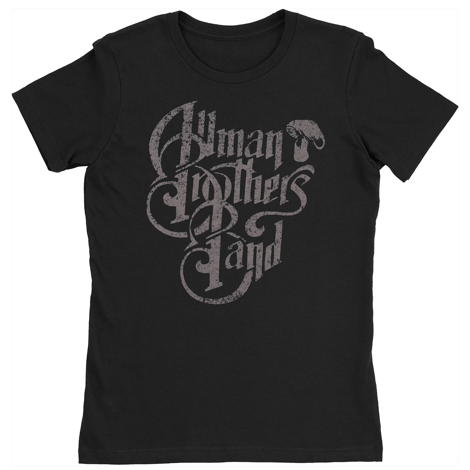 Allman Brothers Band Vintage Distressed Logo With Mushroom T-shirt