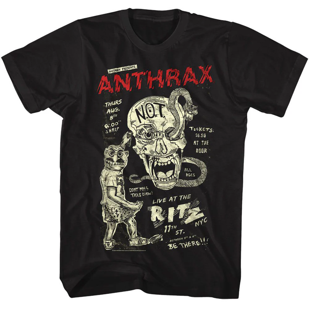 Anthrax Anthrax Live At Ritz T-shirt