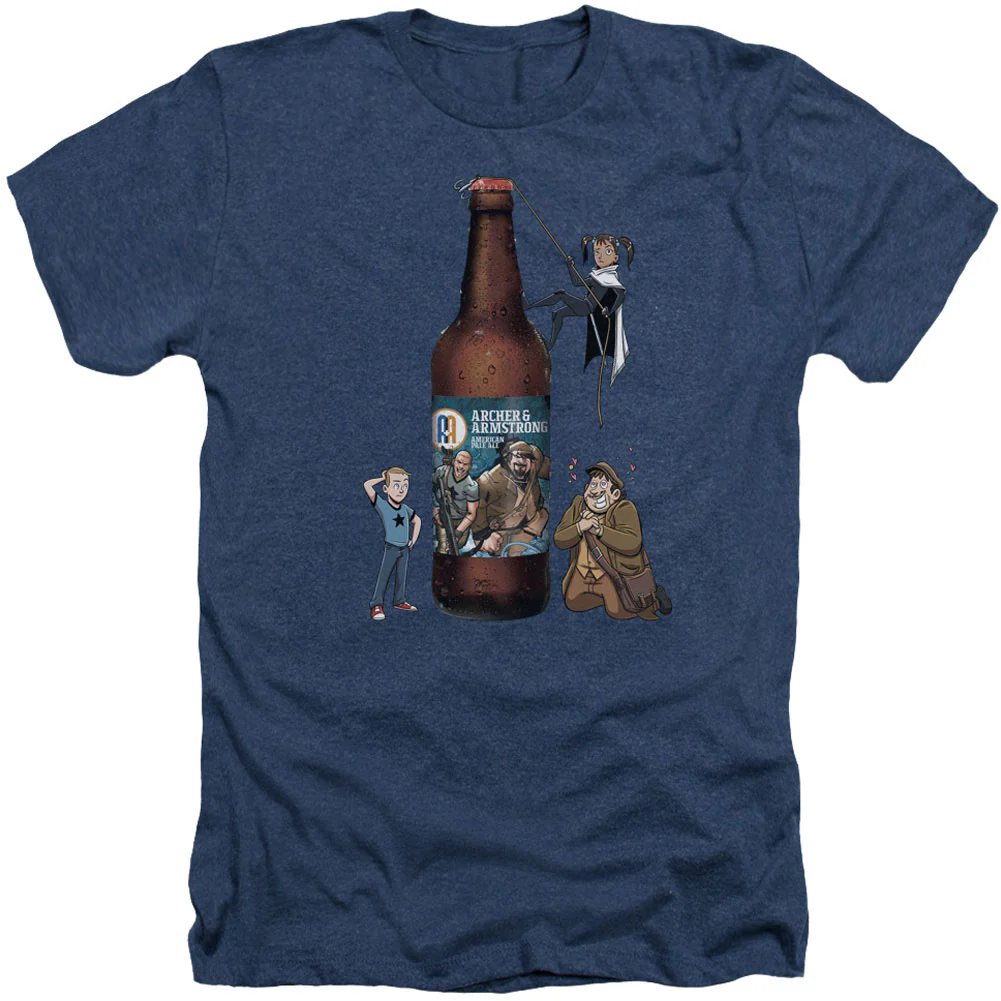 Archer & Armstrong Ale Adult Heather 40% Poly T-shirt