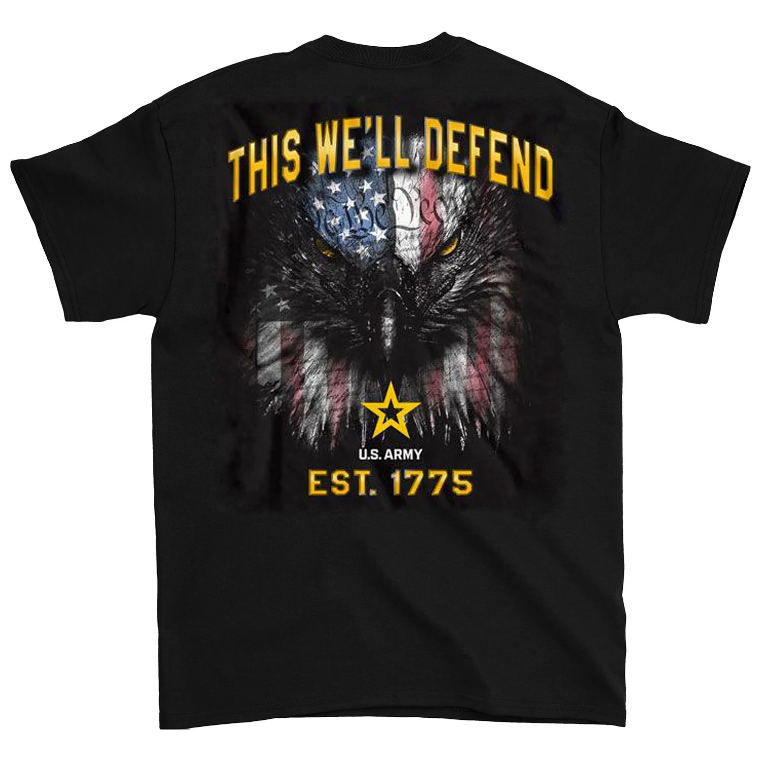 Army Army Well Defend Front And Back T-shirt - Image 2