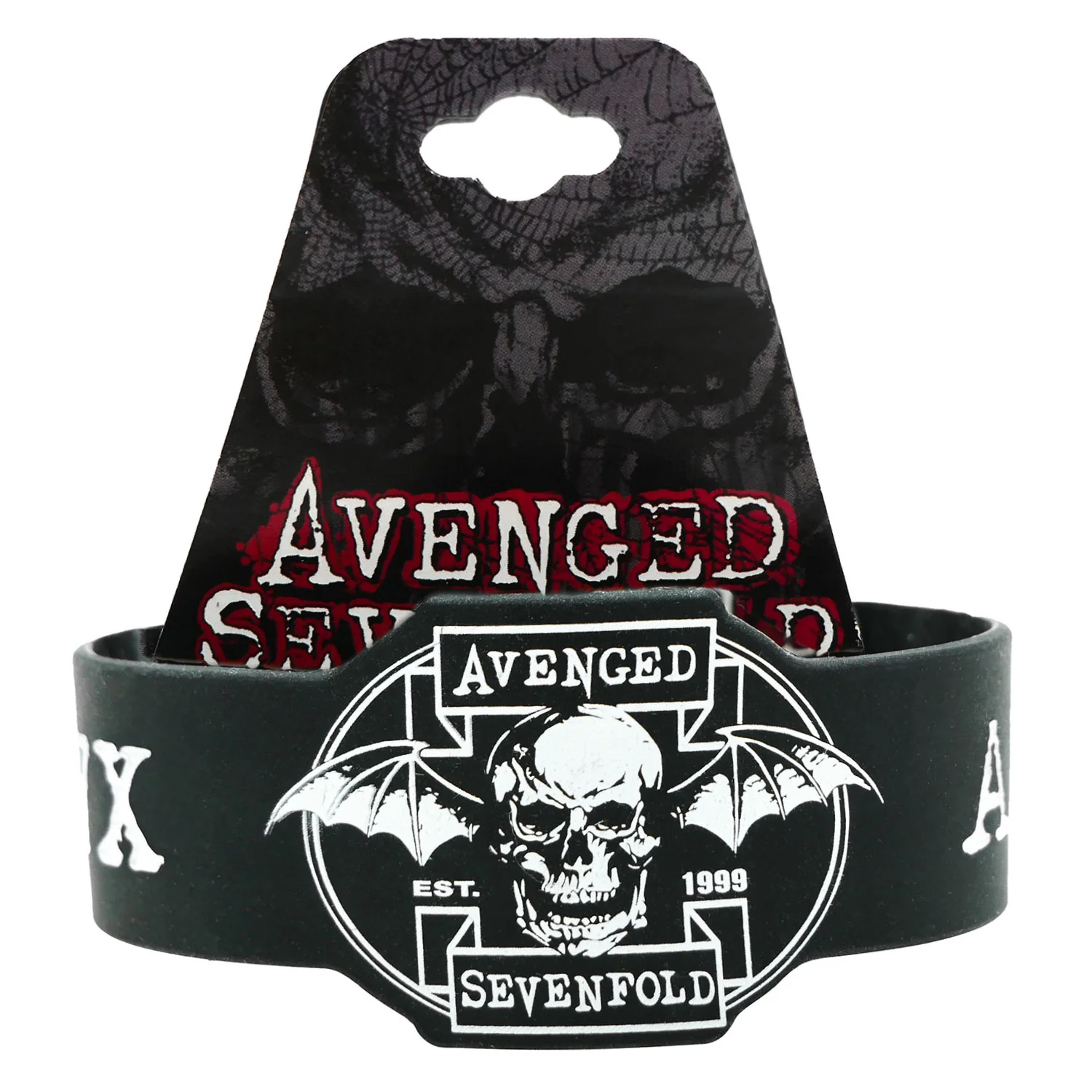 Avenged Sevenfold A7X Diecut Bat Rubber Bracelet