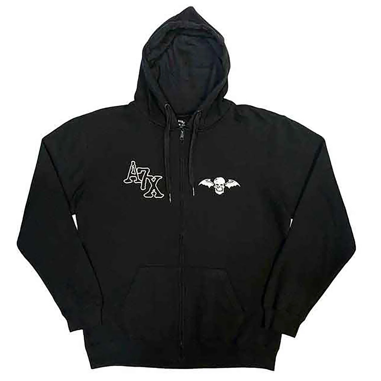 Avenged Sevenfold Dead Head Zippered Hooded Sweatshirt