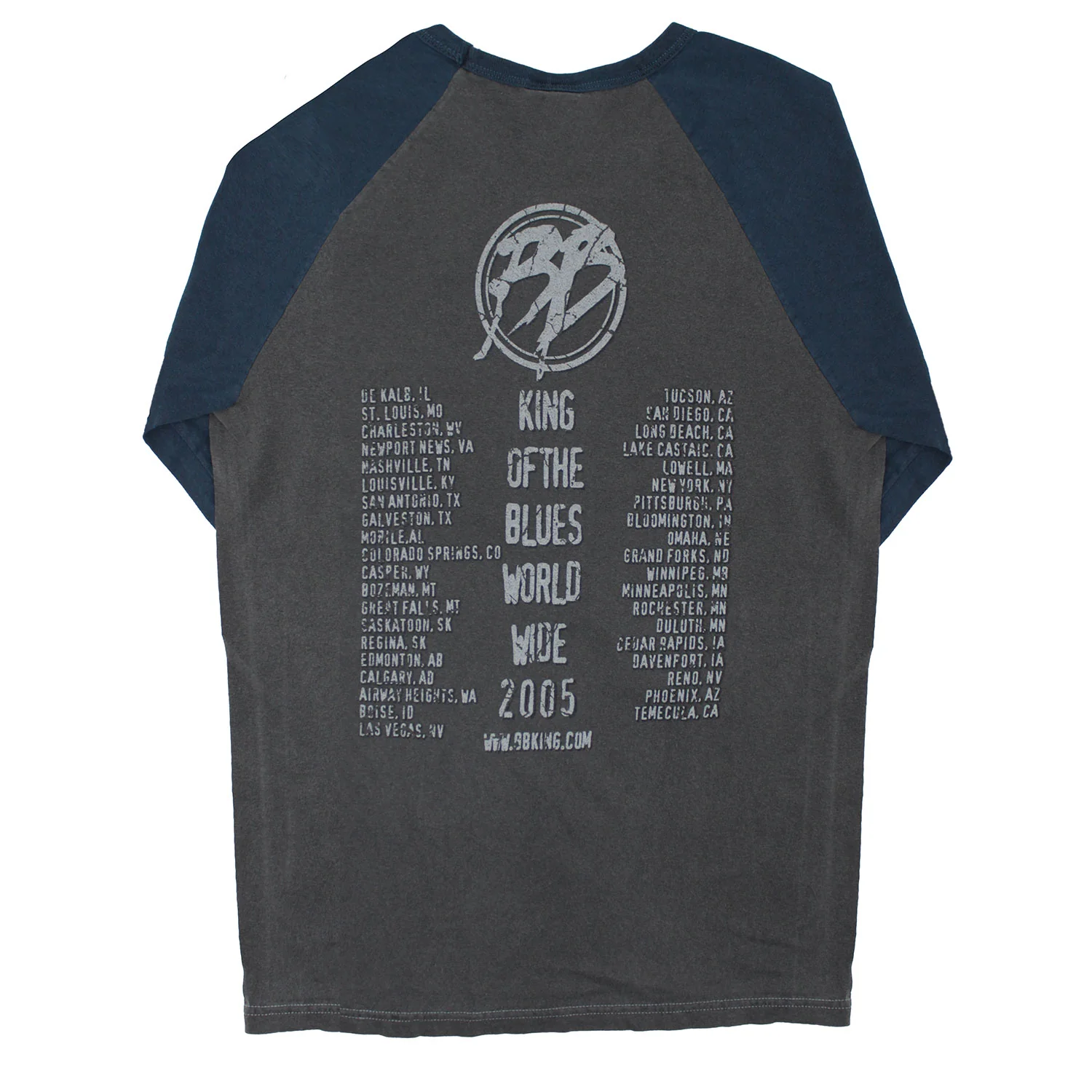 B.B. King King Of The Blues World Wide 2005 Baseball Jersey - Image 2