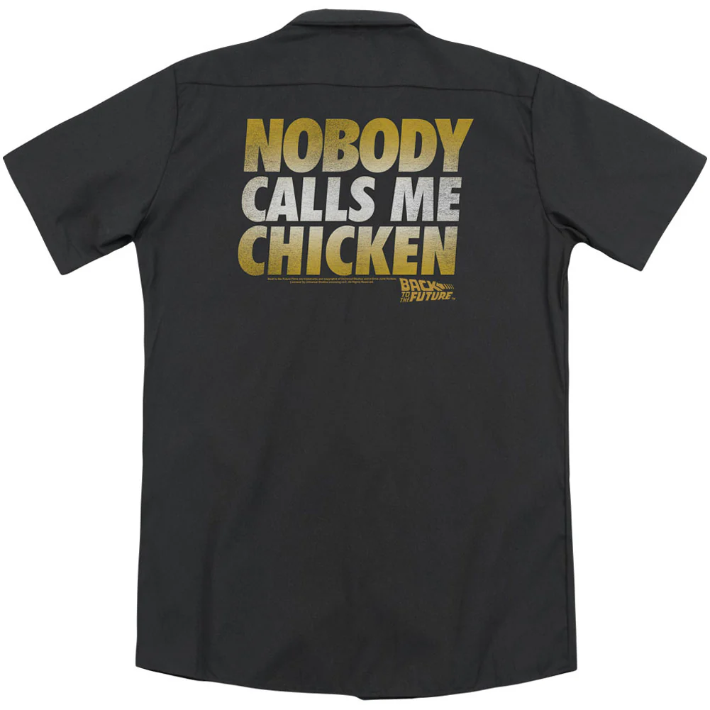 Back To The Future Chicken (Back Print) Workshirt - Image 2