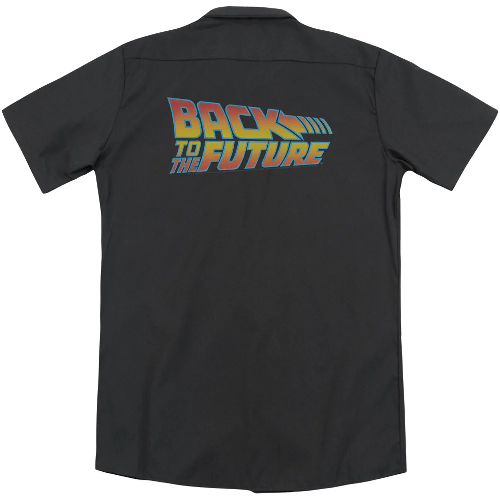 Back To The Future Logo (Back Print) Workshirt - Image 2