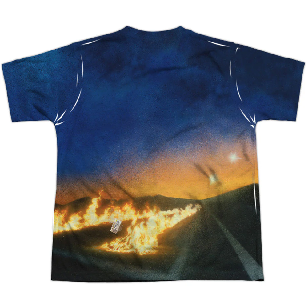 Back To The Future Movie Poster Youth 100% Poly Sublimation T-shirt - Image 2