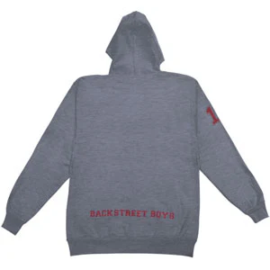 Backstreet Boys Red Logo Zippered Hooded Sweatshirt - Image 2