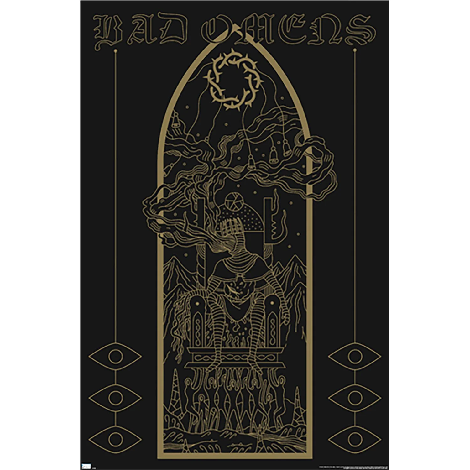 Bad Omens Black and Gold Domestic Poster