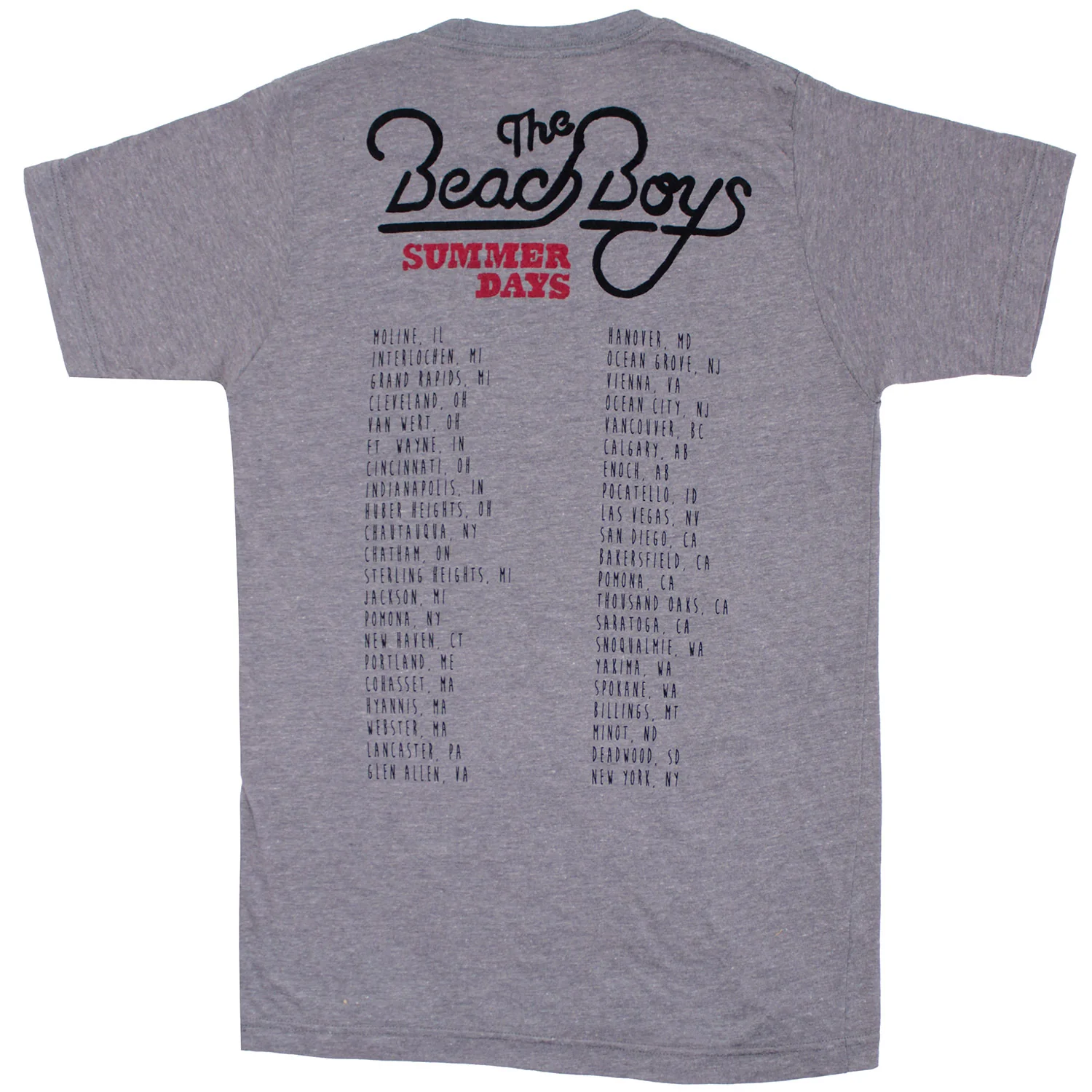 Beach Boys The Beach Boys Summer Days Tour Slim Fit T-shirt - Image 2