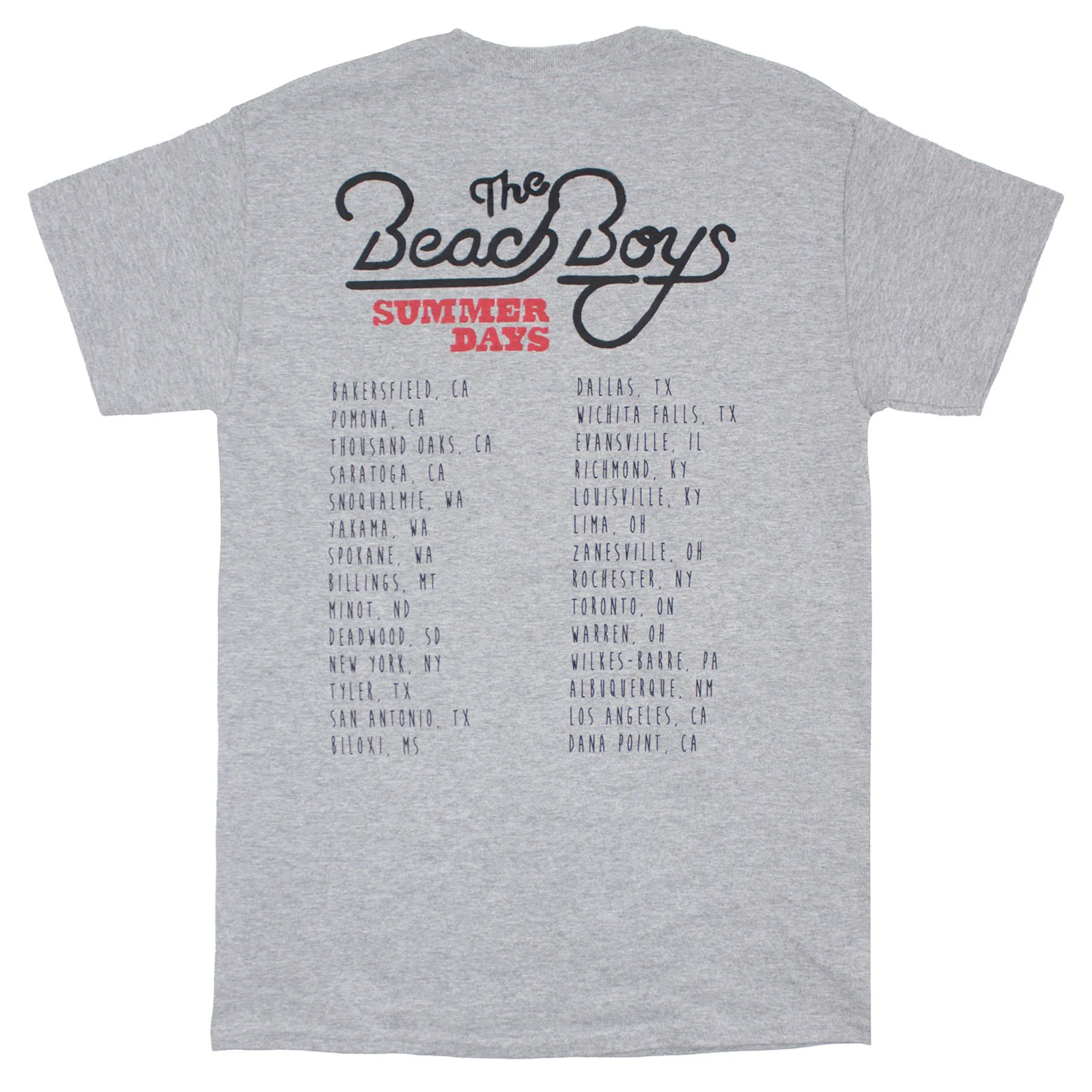 Beach Boys The Beach Boys Summer Days Tour T-shirt - Image 2