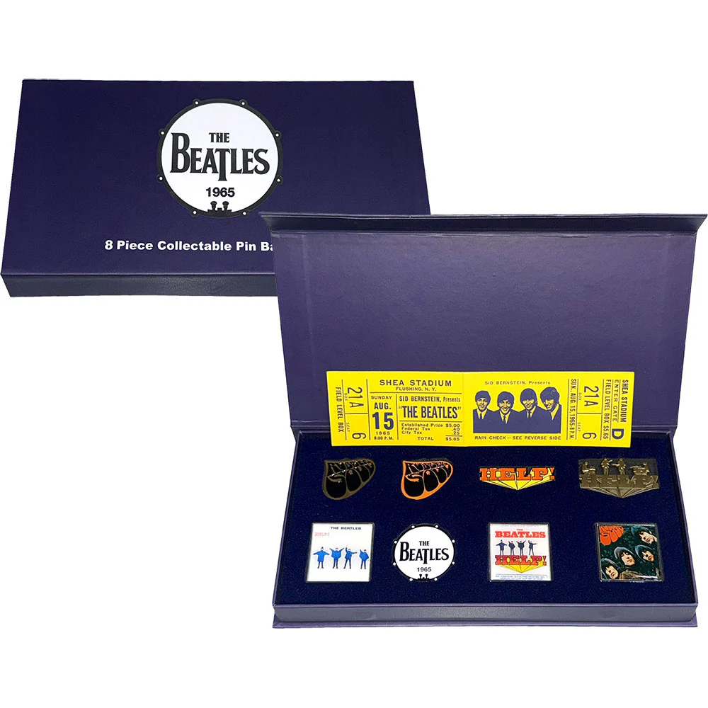 Beatles 1965 Pewter Pin Badge