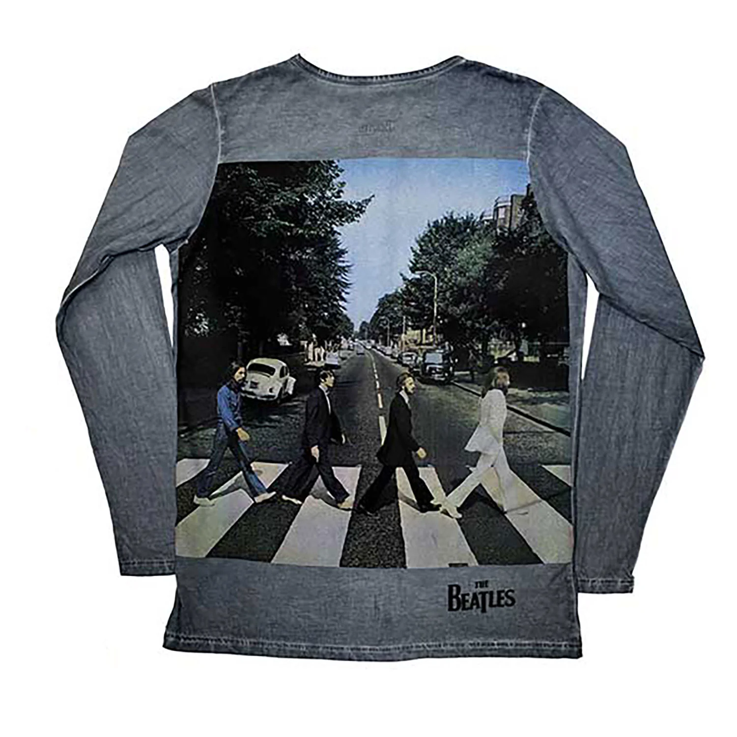 Beatles Abbey Road Back Print Stone Wash Stone Wash Long Sleeve - Image 2