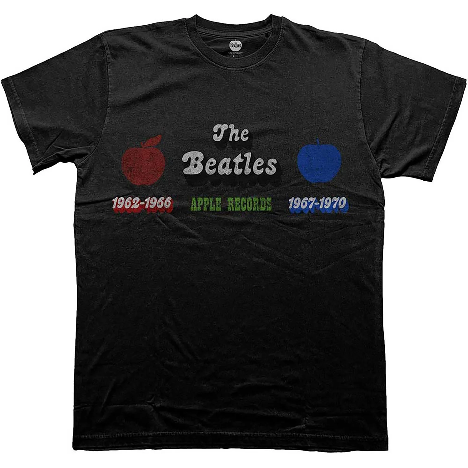 Beatles Apple Years Red & Blue Slim Fit T-shirt