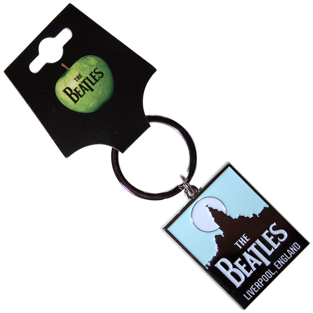 Beatles Liverpool Skyline Metal Key Chain
