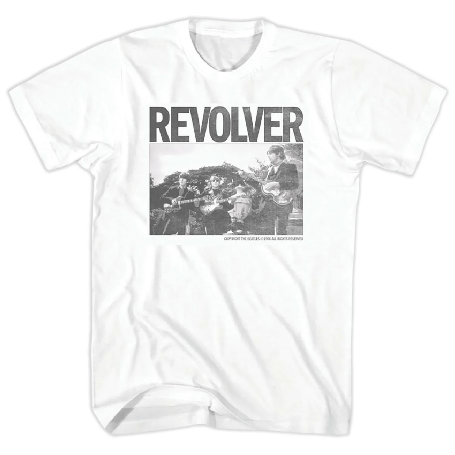 Beatles Revolver On White T-shirt