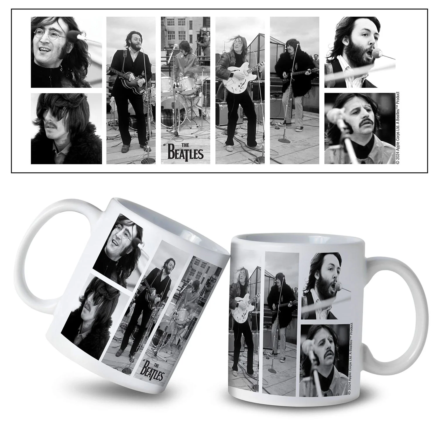Beatles Rooftop Concert (Collage) Coffee Mug