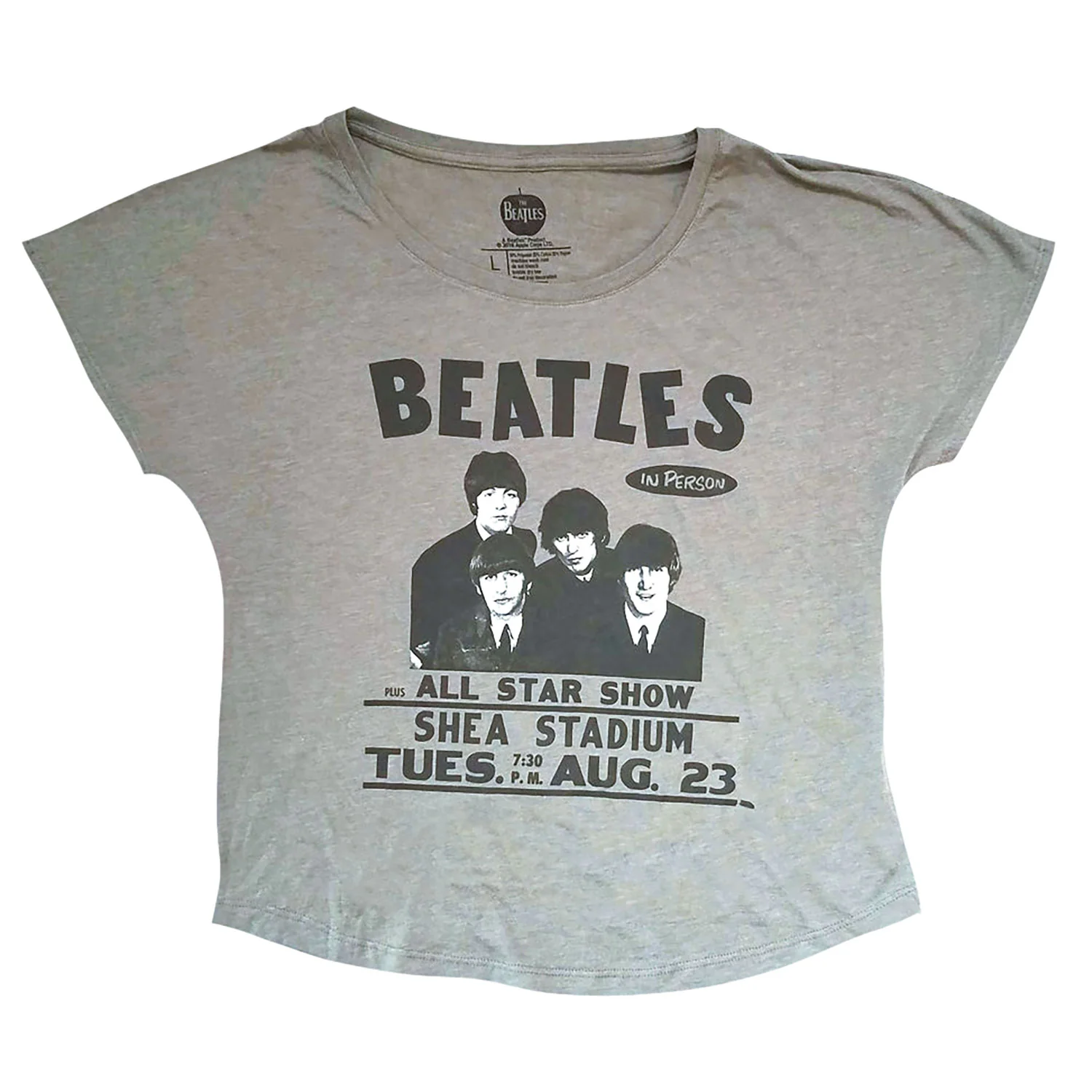 Beatles Shea Stadium Scoop Neck Junior Top