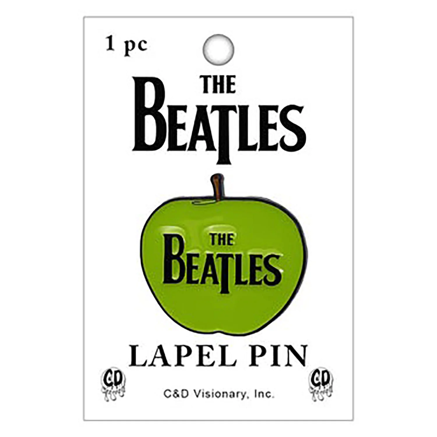 Beatles The Beatles Apple Logo Pewter Pin Badge
