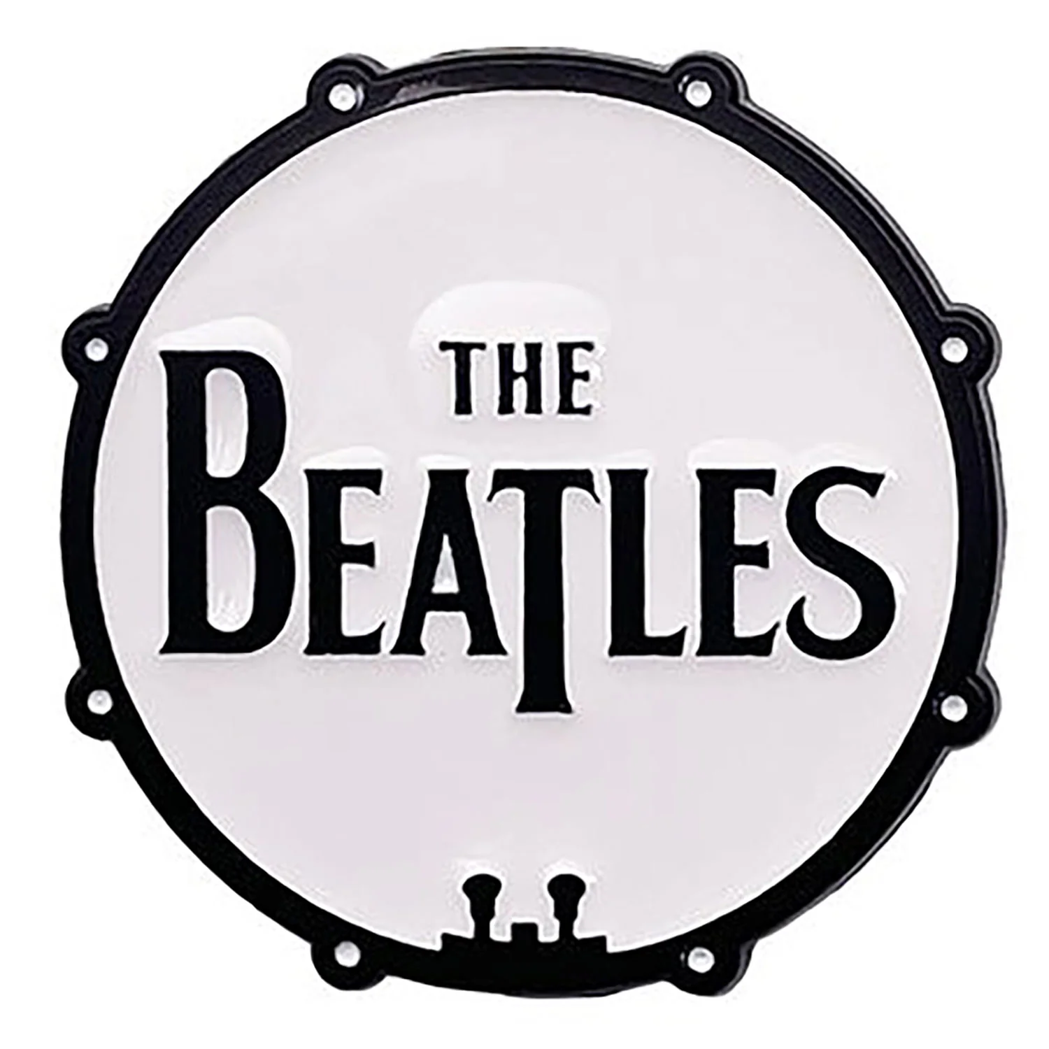 Beatles The Beatles Bass Drum Logo Pewter Pin Badge - Image 2