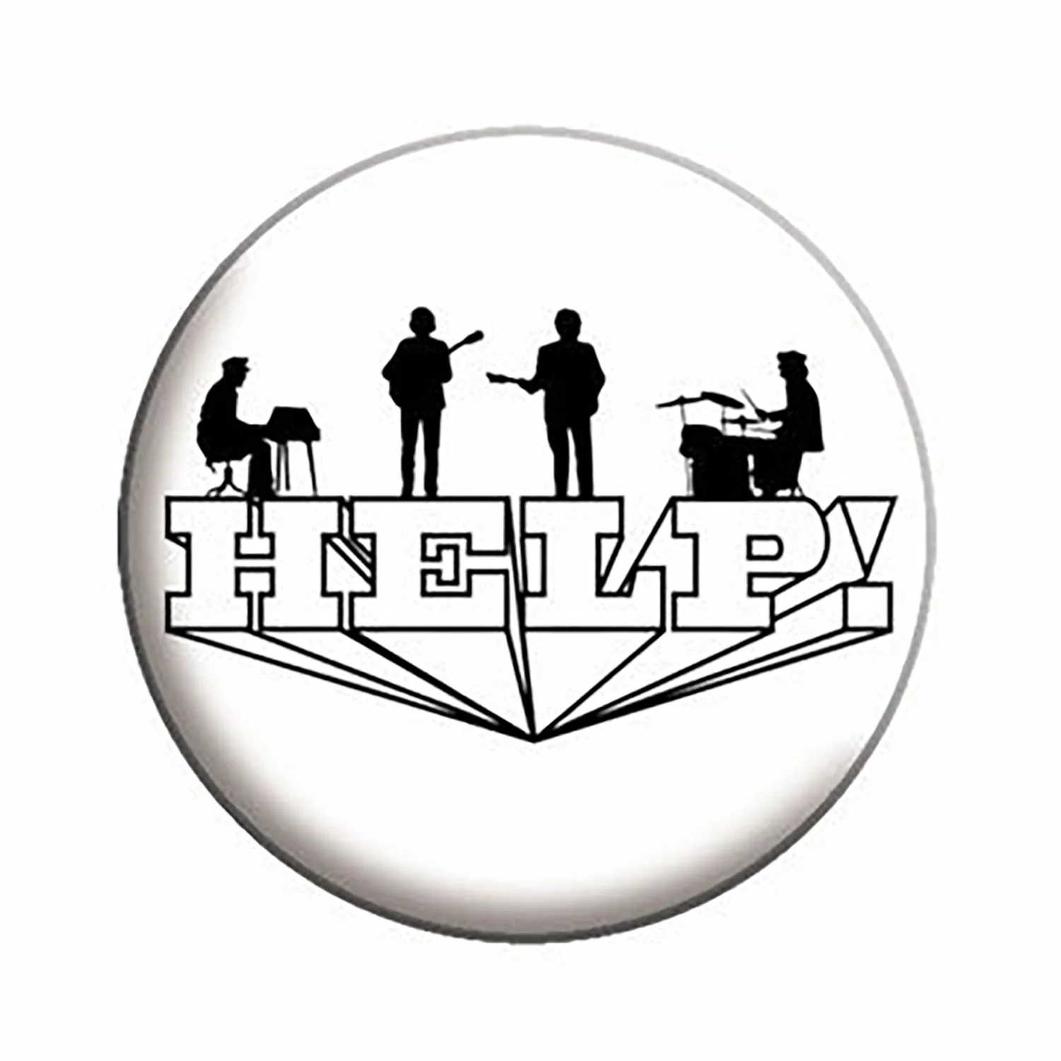 Beatles The Beatles Help! Button