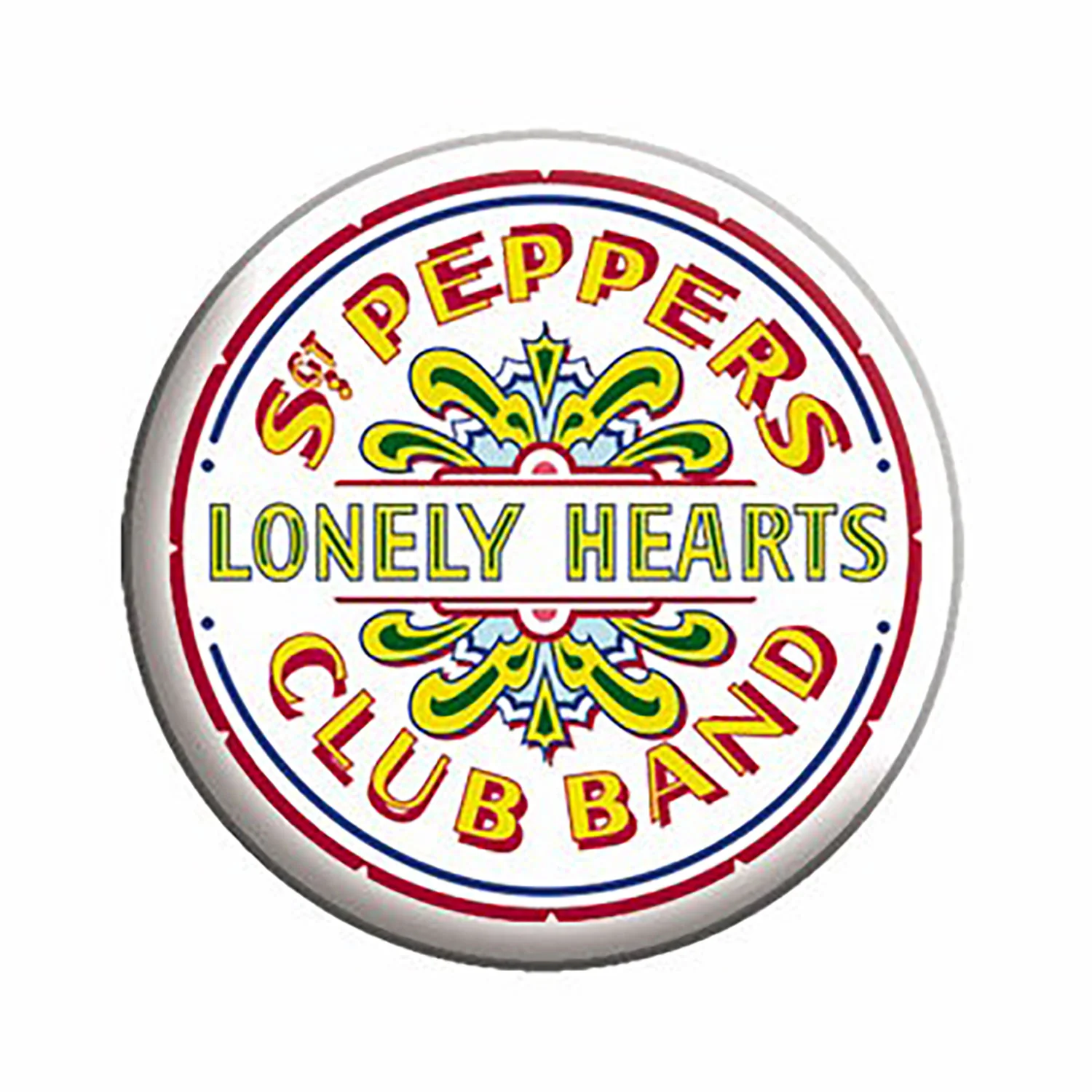 Beatles The Beatles Sgt. Pepper Logo Button