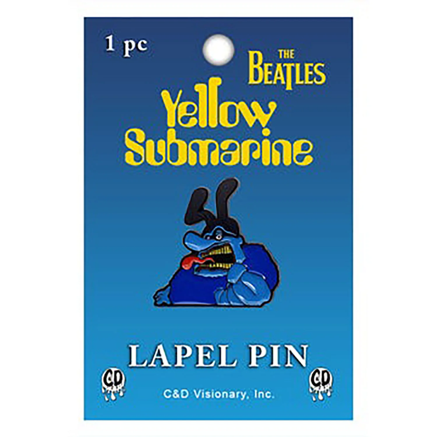 Beatles The Beatles Yellow Submarine Blue Meanie Pewter Pin Badge