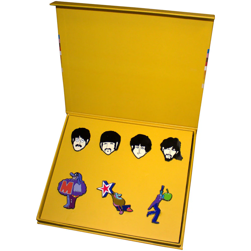 Beatles Yellow Submarine Characters Mini Pewter Pin Badge