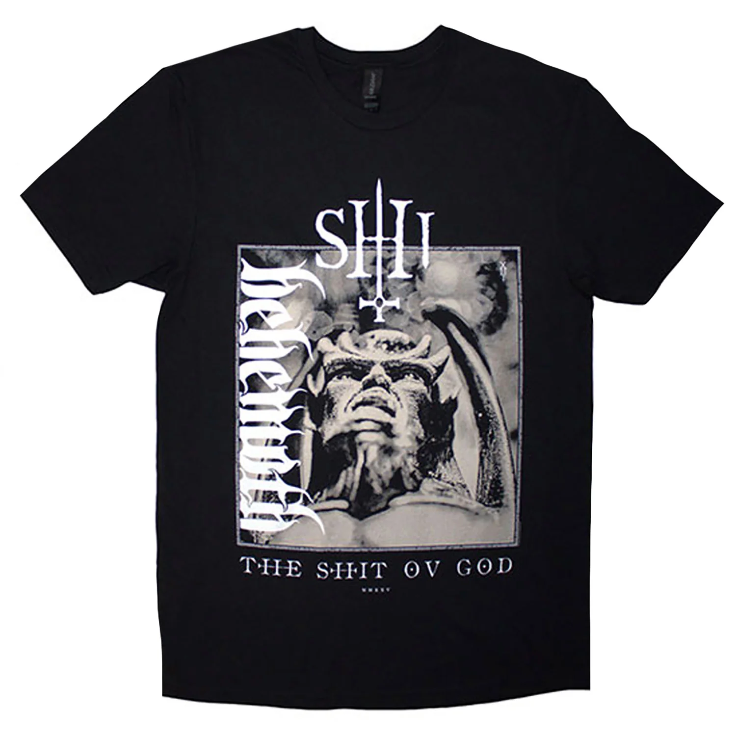 Behemoth The Shit Ov God Vertical Logo Cover T-shirt