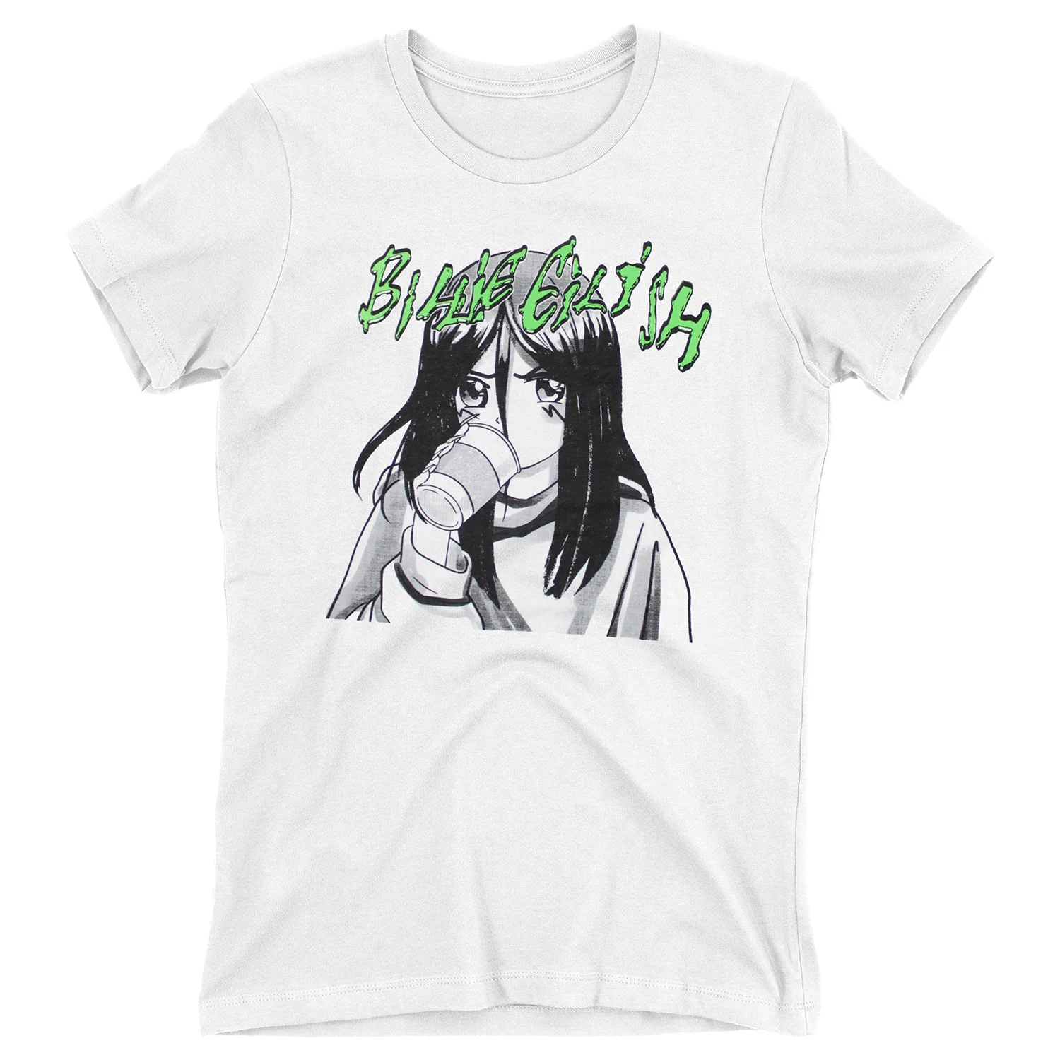 Billie Eilish Anime Coffee T-shirt