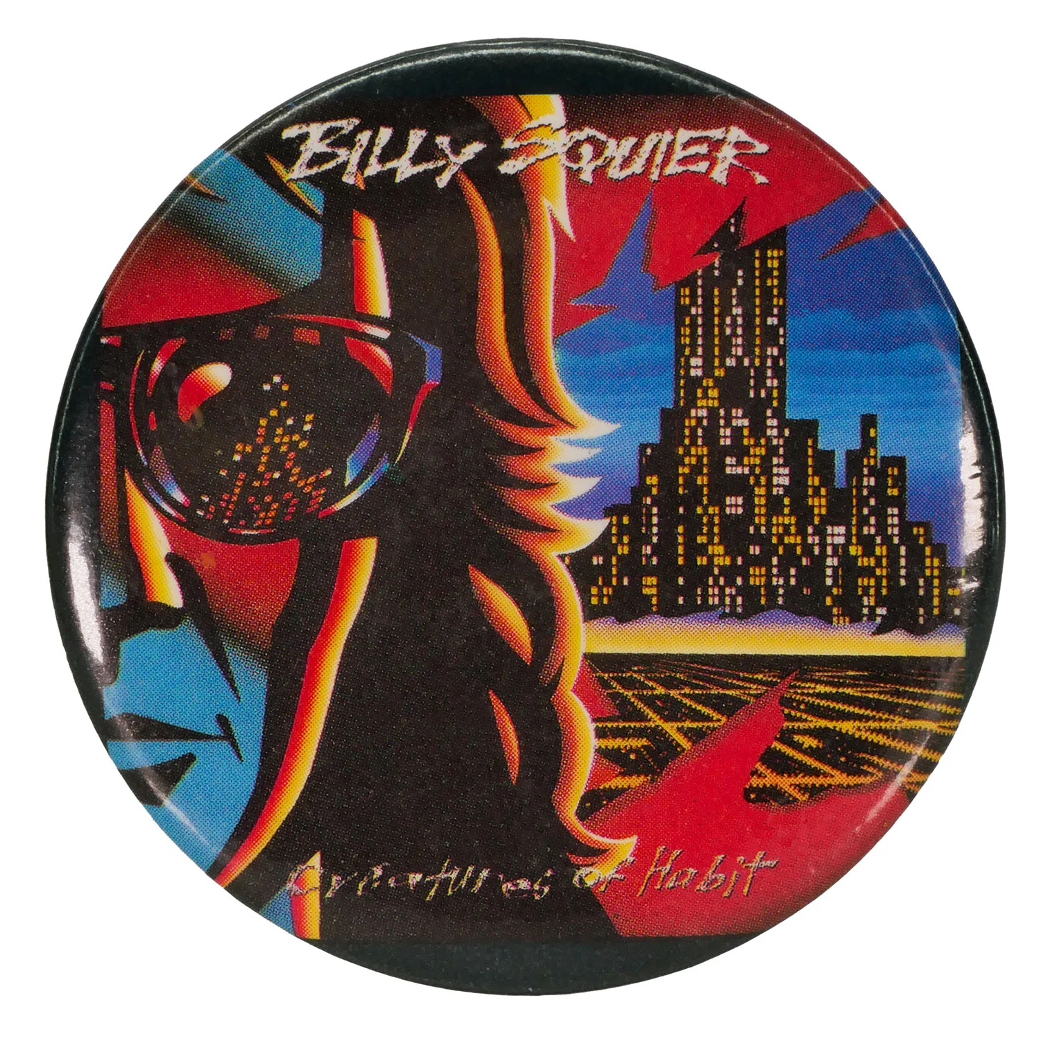 Billy Squier Creatures of Habit Button