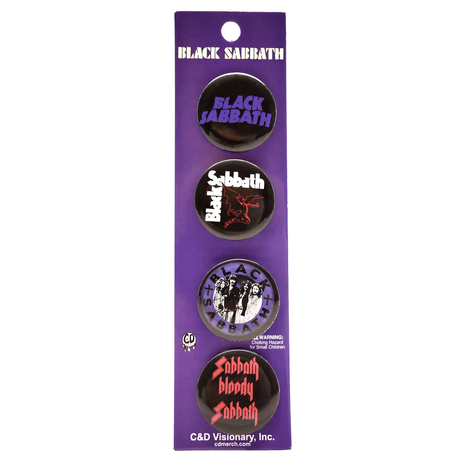 Black Sabbath Button Set Collector Items