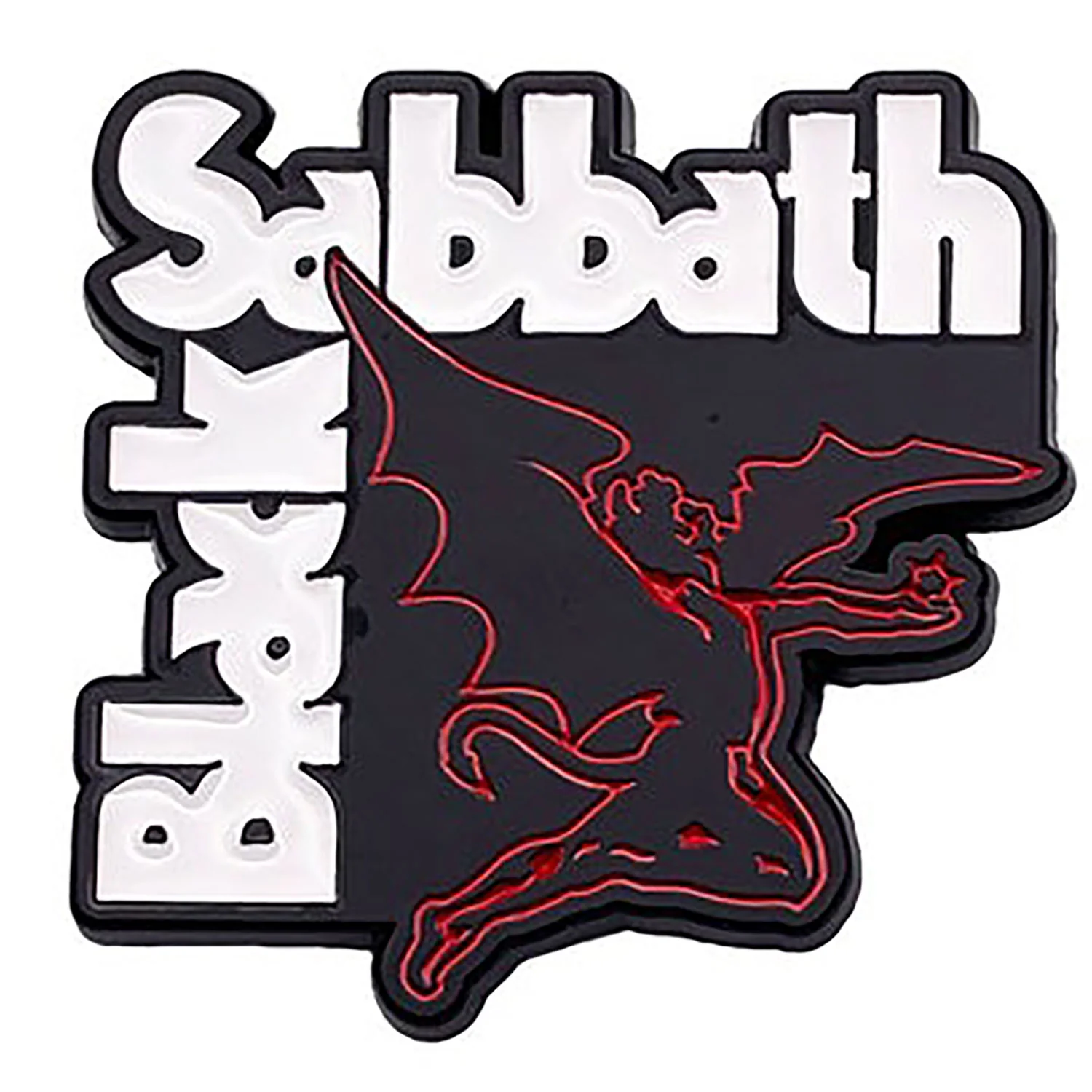 Black Sabbath Demon Logo Pewter Pin Badge - Image 2