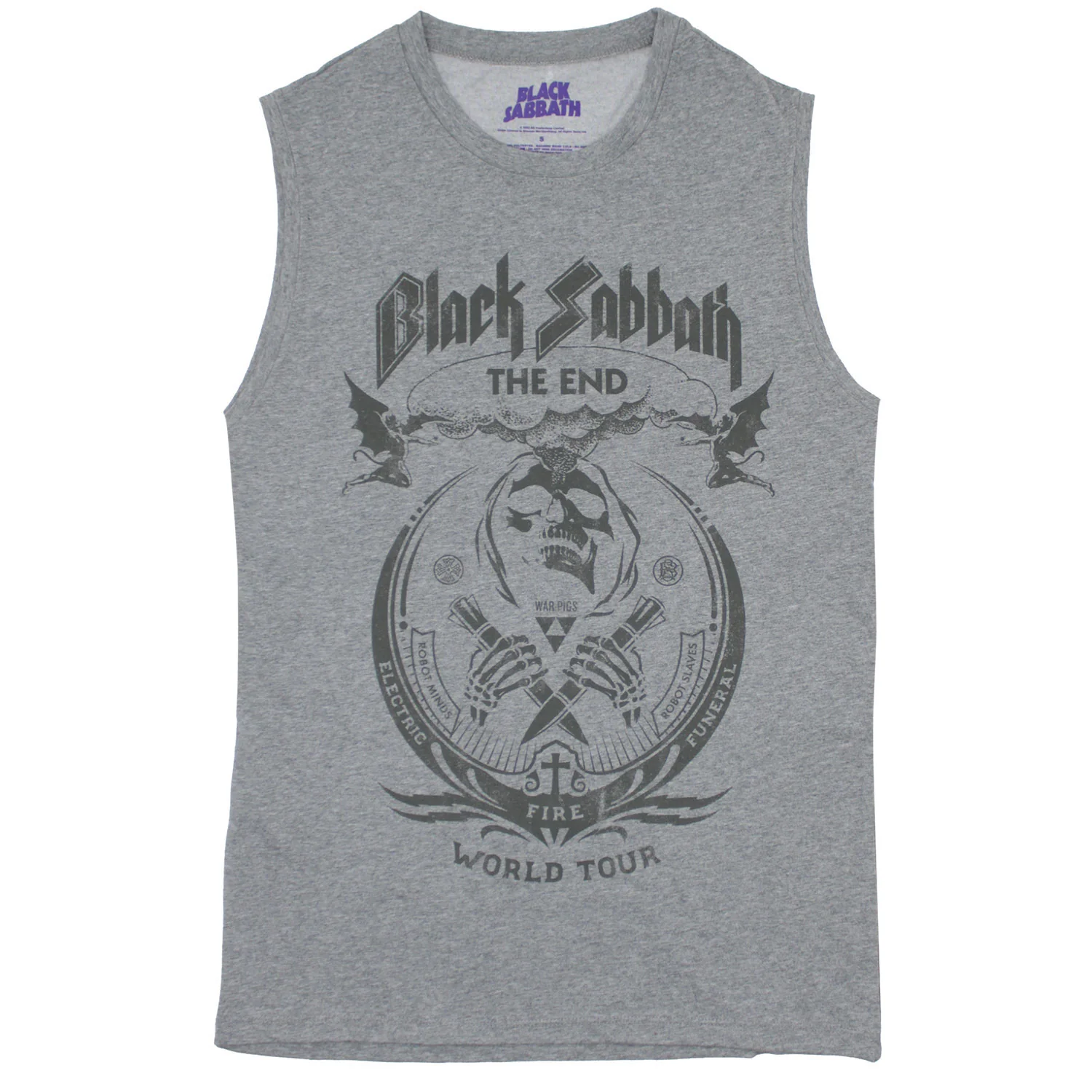 Black Sabbath The End Mushroom Cloud Mens Tank
