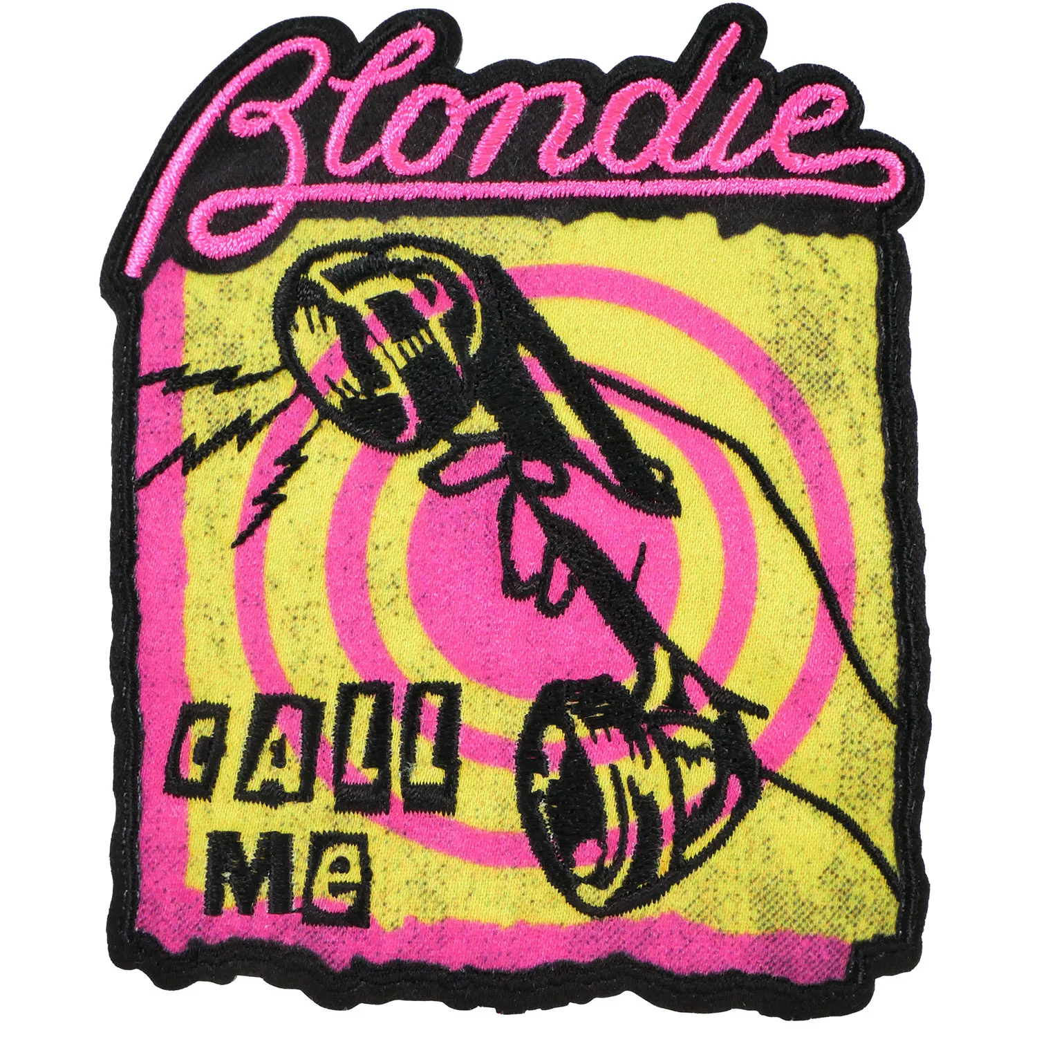 Blondie Call Me Embroidered Patch