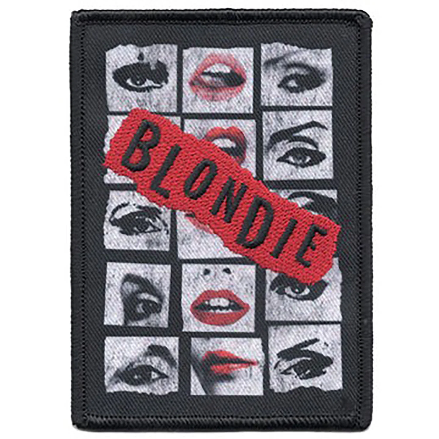Blondie Eyes & Lips Embroidered Patch