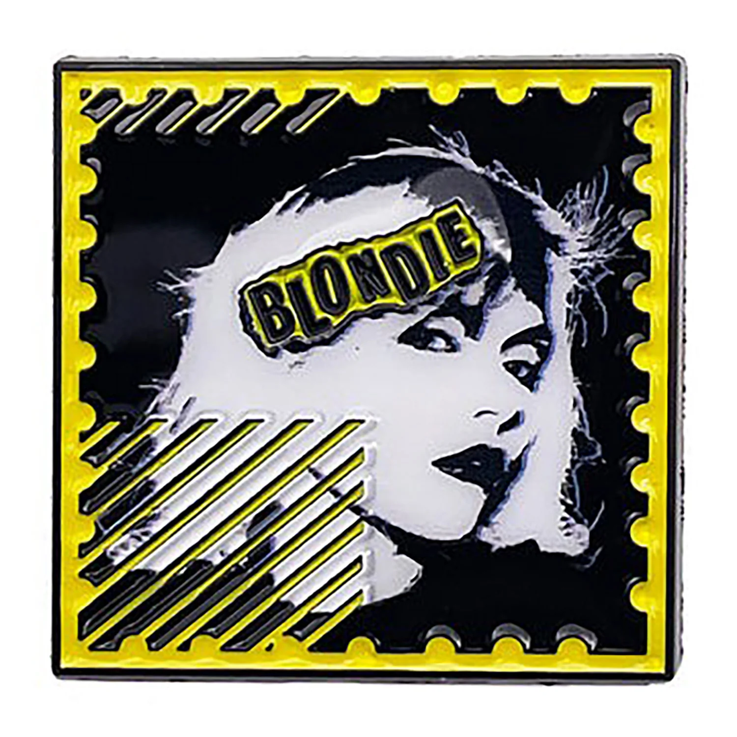 Blondie Stamp Logo Pewter Pin Badge - Image 2