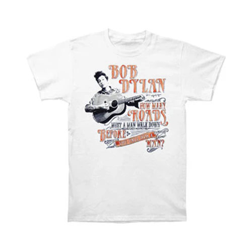 Bob Dylan How Many Roads Slim Fit T-shirt