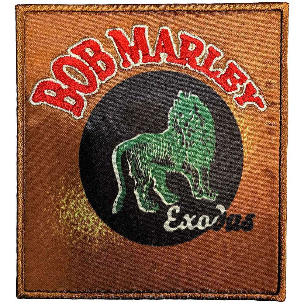 Bob Marley Exodus Lion Woven Patch