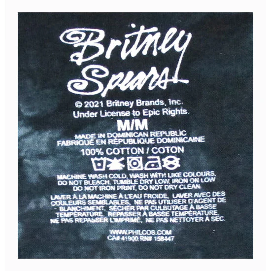 Britney Spears Blonde Tie Dye T-shirt - Image 2